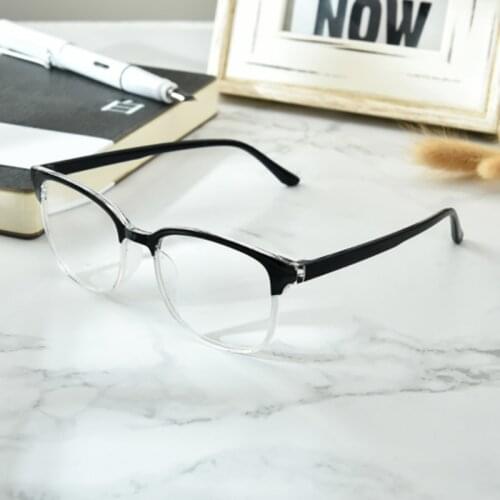 Classic Retro Men Reading Glasses Women Fashion Ultralight Big Eyewear Frame Black Presbyopia Eyeglasses Unisex 1.0-4.0 R285