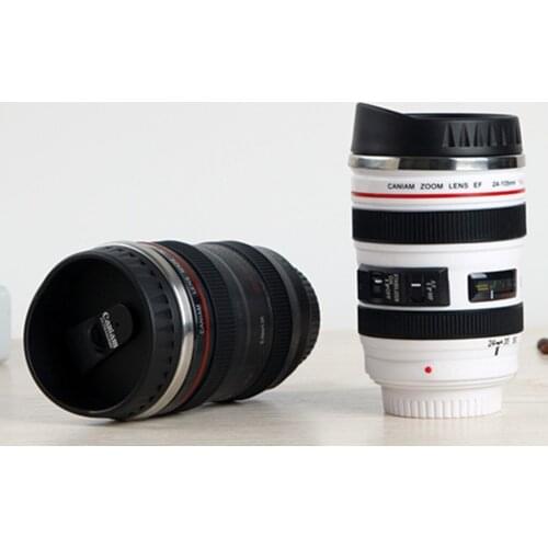 Creative Camera Lens Mug Fashion SLR Camera Lens Coffee Cup Milk Cup 400ml Large Capacity Water Cup Portable and Practical