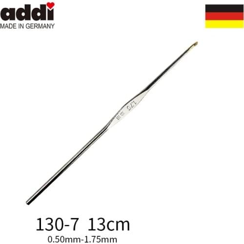 Addi 130-7/113-7 Yarn Crochet Hook with Gold Tip size 0.50mm 0.60mm 0.75m 1.00mm 1.75mm
