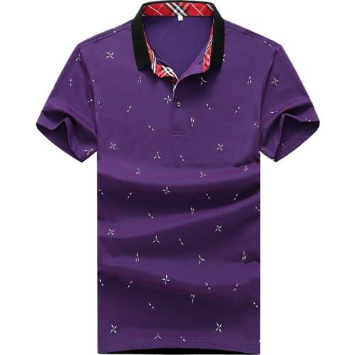 2021 Summer Stand Collar Polo Shirt Mens Casual Pure Cotton Pure Color Polo Shirt Breathable T-shirt Golf Brand Clothing