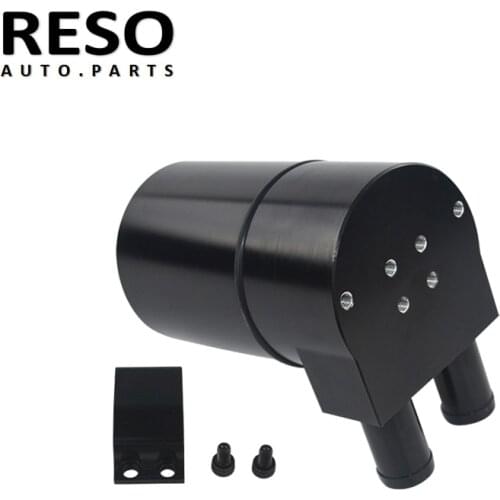 RESO--Black Universal Reservoir Oil Catch Can Fuel Tank For BMW N54 335 2006-2011 E90 Sedan Touring 335i 335xi