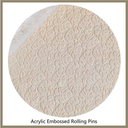 Merry Christmas Fondant Decorative Acrylic Impression Rolling Pin