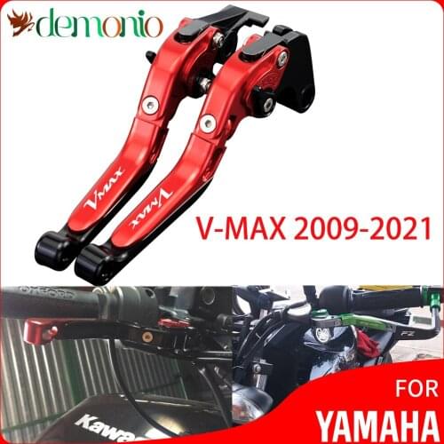 Foldable Extendable Brake Clutch Levers For YAMAHA VMAX 2009 - 2021 2020 2019 2018 2017 2016 2015 2014 2013 2012 2011 2010 V MAX