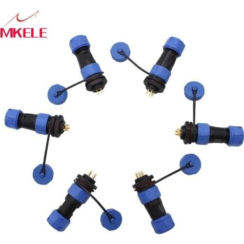 SP17 2/3/4/5/7/9 Pin Protective Plug IP68 stekker en vrouwelijke Docking Socket Stofdicht Circulaire Multipole