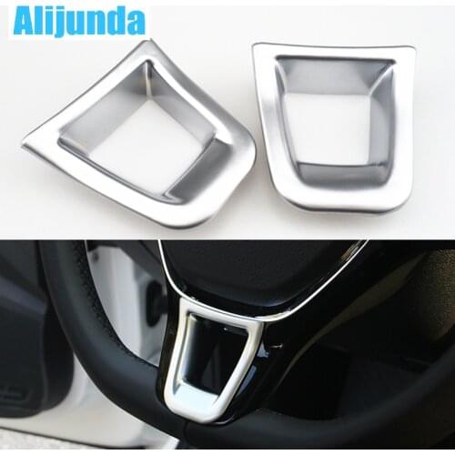 Car Styling ABS Matt Steering Wheel Sequins Cover For VW Golf 7 Jetta MK5 MK6 2015 Polo 2014-2015 Passat B7 2015 B8 Accessory