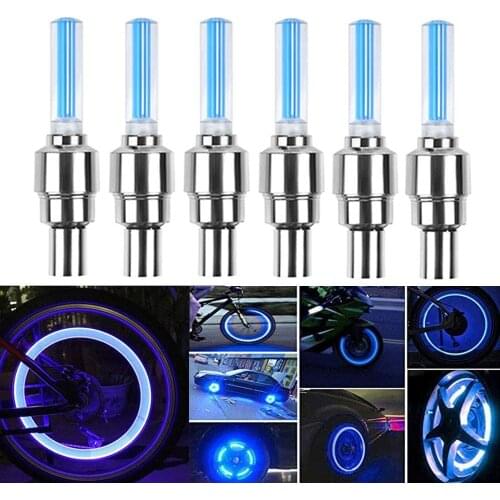 LED Waterproof Flash Tyre Wheel Lights -Bike Tire Valve Stem Caps for Car Bike Bicycle Motorcycle