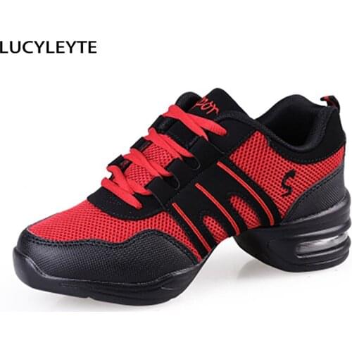 Dance Shoes Sports Feature Soft Outsole Breath Sneakers for Woman Practice Shoes Modern Jazz Shoes Sneakers Zapatos De Mujer