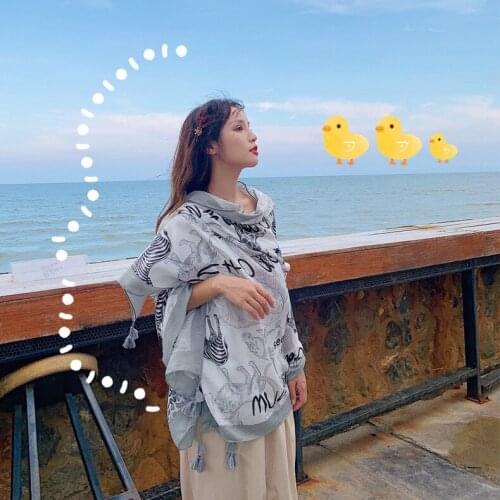 Thin Cotton and Hemp Scarf Woman Korean Version Fresh Literary Soft Sister Breathable Spring and Autumn Scarve Women Wear Scarve