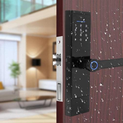 Smart Door Lock Fingerprint Password IC Card Unlocking Anti-Theft Security Equipment Fingerprint Password Lock