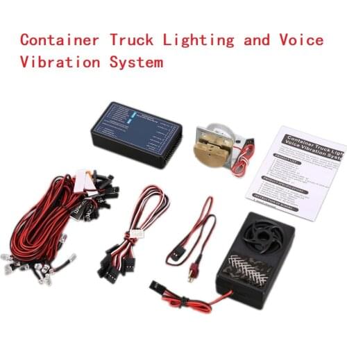 RC Truck Voice Light Vibration System For 1/14 Tamiya RC Truck SCANIA R470 R620 VOLVO FH16 ACTROS 3363 MAN TGX LESU HERCULES