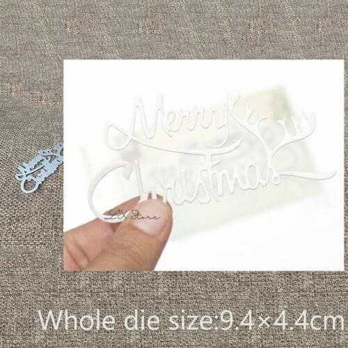 XLDesign Craft Metal Cutting Die Stencil Merry Christmas decoration Scrapbook Paper Card Craft Album DIY Embossing Die Cuts
