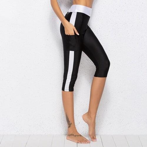 Women Sexy Leggings Summer Capris Neon High Waist Jeggings Spandex Female Fitness Thin Short Pants