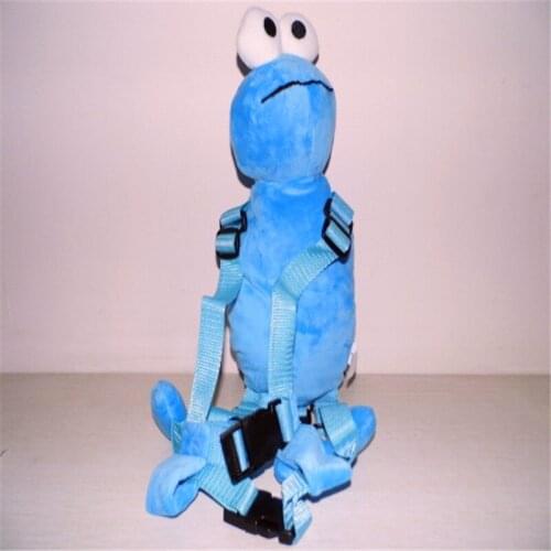 Harness Buddy Blue Elmo 2-in-1 Harnesses Backpack Baby Plush Toy Bag Toddler Learning Walking Assistant Child Walker