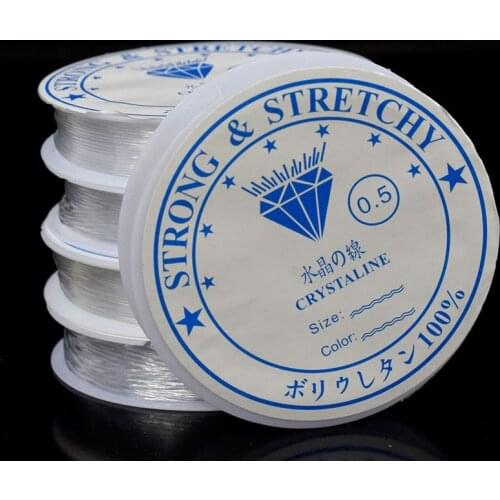 0.4-1.2mm Transparent Stretch Elastic Crystal Line Beading Rope String jewelry Cord String Thread DIY Handmade Bracelet