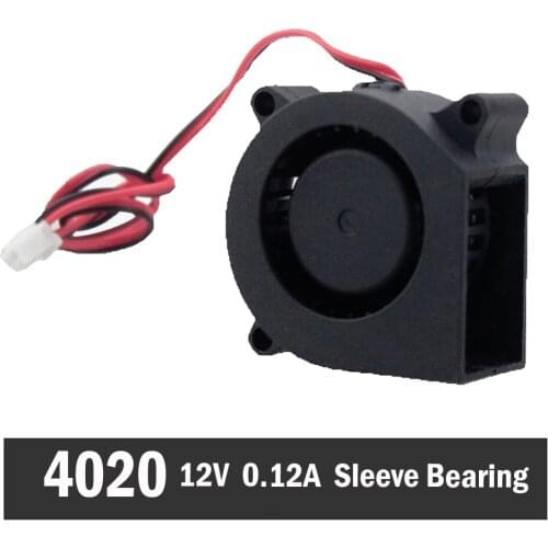 100Pcs Gdstime 12V 40mm 4020 40x20mm Cooloing Fan For 3D Printer Radiator Cooling Turbo Fan 2 Pin Extruder DC Clooer Blower