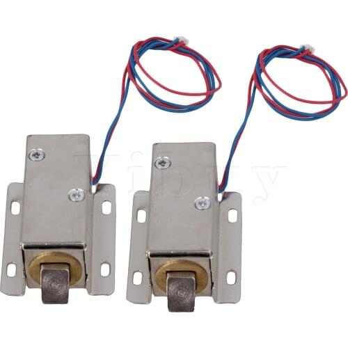 2 x Silver 12V Electromagnetic Solenoid Locks Assembly TFS-A21 for Door