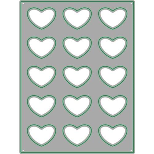 2021 AliliArts Metal Cutting Dies hearts panel diy Scrapbooking Photo Album Decorative Embossing PaperCard Crafts Die