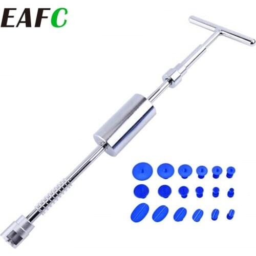 Car Dent Repair Tools Dent Repair Puller Kit Automotive Paintless Metal Car Body Dent Removal Kits Slide Hammer 18 Suction Cups