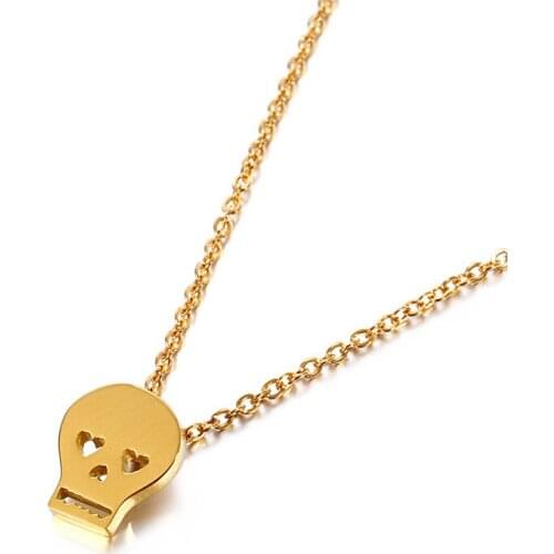Accessories Creative personality skull necklace Fashion trend stainless steel clavicle chain