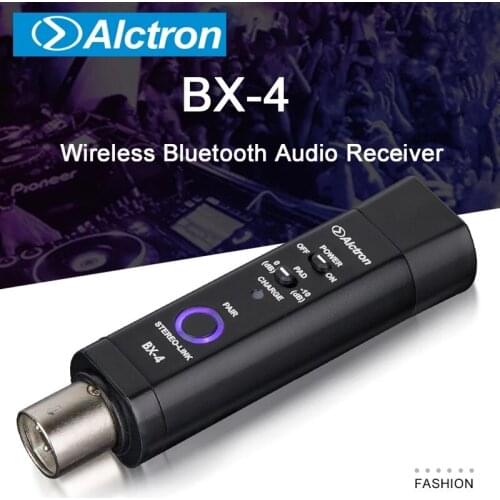 Alctron BX-4 Wireless Bluetooth Audio Receiver For Music Streaming Sound System Bluetooth 4.0 For Speaker Phone Tablet