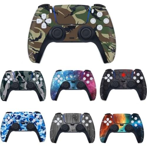 For PS5 Controller Camouflage Vinyl Skin Sticker Cover Skin Gamepad Decal Joyst