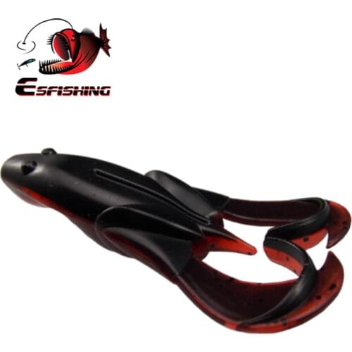 ESFISHING Frog Lure Noisy Flapper Frog 75mm 9g 6pcs Top Water Fishing Lures Spinner Soft Bait Isca Artificial Flash