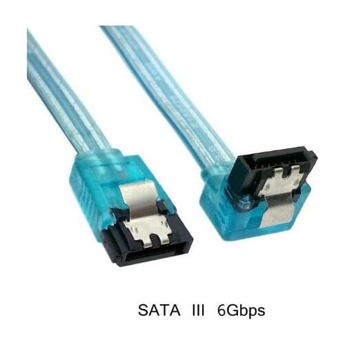 HDD SSD SATA 3.0 III 6Gb/s Straight Cables Right Angle Hard Disk Drive Data Cable 50cm 100cm For ASUS Gigabyte MSI motherboard