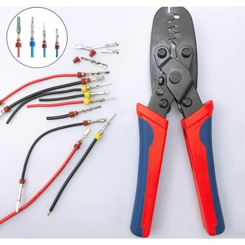 Crimping tool technical car waterproof plug connector terminal crimping pliers wire range 0.5-4mm2 crimper AWG 24-14 hand tool