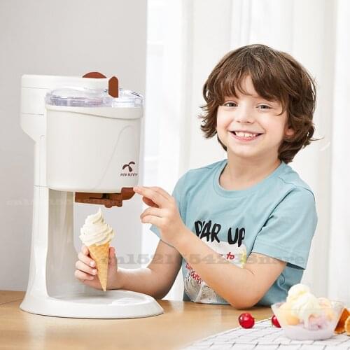 220V/20W Ice Cream Machine Children Homemade Cone Ice Cream Machine 1L Large Capacity Automatic Yogurt Ice Cream Easy To Clean