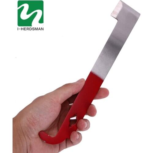 Stainless Steel J Type Hive Tool Beekeeper Scraper Red Tail Beekeeping Tools Scraper Home Beekeeping Equipment
