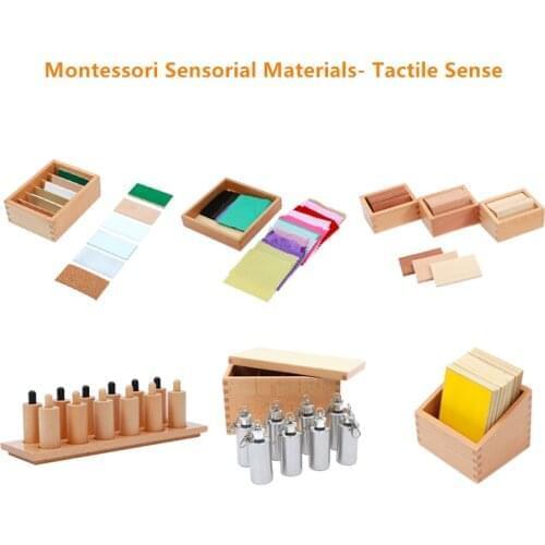 Montessori Sensorial Materials Equipment for Tactile Sense Exercises Preschool Early Educational Toys Early Development Kids Toy