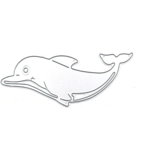 OOTDTY DIY Lace Cutting Dies Embossing Stencil Template for Scrapbooking Embossing Paper Card making，The dolphins