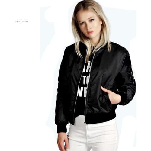 2018 Autum Winter New Stylish Ladies Women Casual outwear Long Sleeve Front Zipper Coat Fashion short Jacket 63