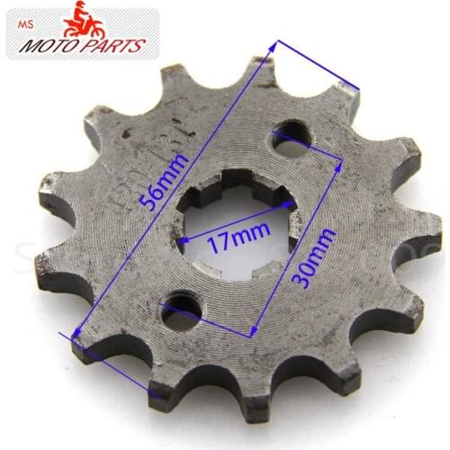 420 13 Tooth 17mm ID Front Engine Sprocket With Retainer Plate Locker For 50cc 70cc 90cc 110cc 420 Motorcycle Dirt Bike ATVQuad
