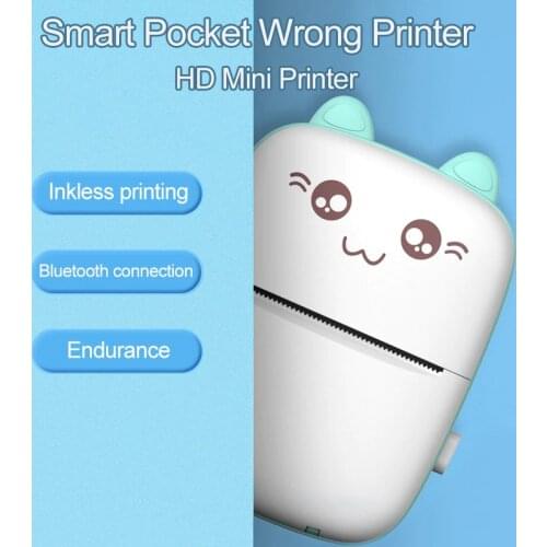 Portable Panda Thermal Printer Mini Pocket Multifunction Label Photo Printers Fast Printing Home Use Office For Photo Album DIY