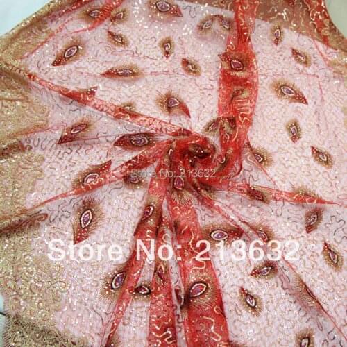 POz51 textiles boutique sequins embroidery cotton fabric computer Sequin embroidery processing direct sequins embroidery spot