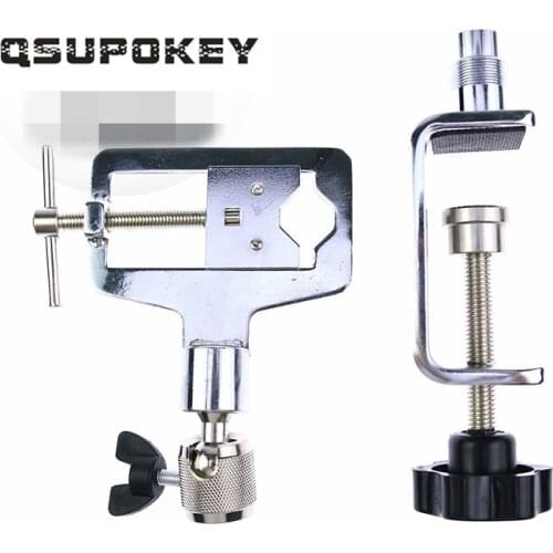 QSUPOKEY Original HUK 360 Degree Adjustable Metal Alloy Adjustable Locksmith Tools Softcover Type Practice Lock Vise Clamp