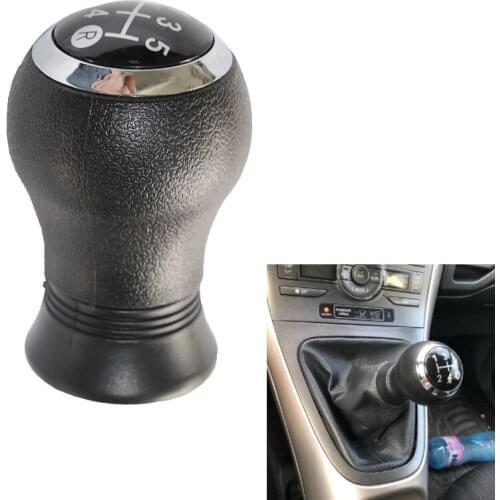 5 Speed black Manual Gear Shift Knob Head Gear Cover Shift Lever Stick For Toyota Yaris XP90 2005 2006 2007 2008 - 2013