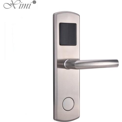 Stainless Steel RFID Smart Card Electric Door Hotel Lock System Standalone Office EM Card Hotel Door Lock