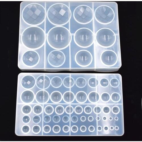 SNASAN Multi style Pendants Silicone Mold Oblate Cabochon beads Resin Silicone Mould for Jewelry Making epoxy resin molds DZ33