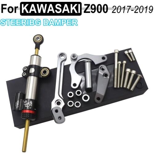 For Kawasaki Z900 Z 900 2017 2018 Stabilize Steering Damper Mount Bracket Motorcycle Steering Stabilizer Damper Mounting Z900