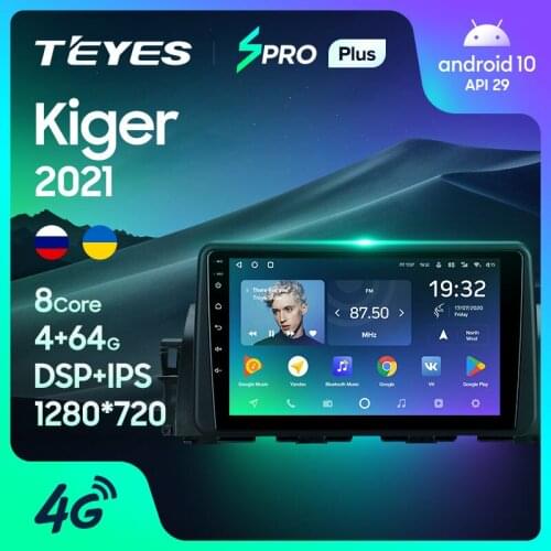 TEYES SPRO Plus For Renault Kiger 2021 Car Radio Multimedia Video Player Navigation GPS Android 10 No 2din 2 Din DVD