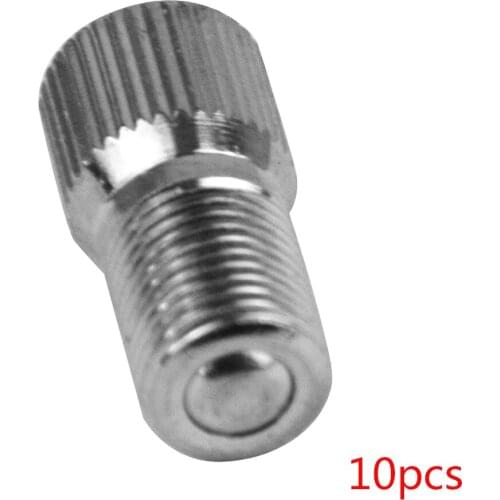 10pcs V2B Tire Wheel Metal Inflate Through Valve Stem Extension Extender Caps Cover Accessories