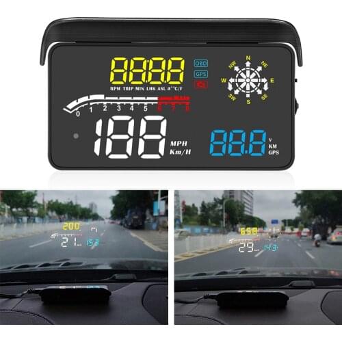Universal HUD OBD2 Head Up Display Speed Fuel Warning Alarm OBD Scanner Electronic Car Windscreen Projector Data Diagnostic Tool
