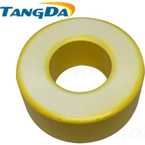 T250 26 Iron powder cores T250-26 OD*ID*HT64*31.5*26mm 242nH/N2 75ue Iron dust core Ferrite Toroid Core toroidal yellow white AG