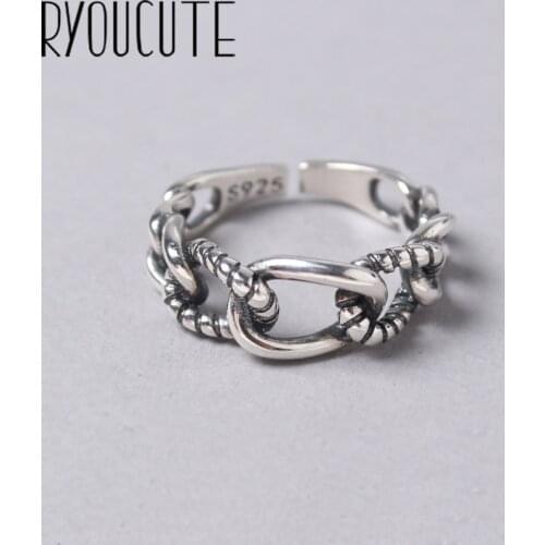 Bohemian Ethnic Silver Color Hollow Chains Rings for Women Bridal Wedding Vintage Finger Rings Christmas Gifts