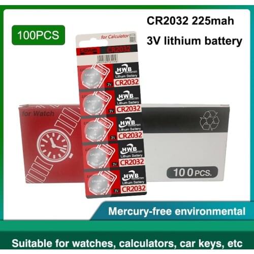 100pcs For maxell CR2032 Lithium Button Batteries DL2032 ECR2032 BR2032 Coin Cell Battery 3V CR 2032