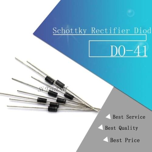 100PCS Schottky Rectifier Diode 1N5817 1N5819 1N5399 1N4937 1N4004 1N4001 1N4007 UF4007 HER107 FR207 FR157 FR107 RL207 DO-41