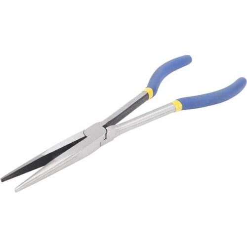 11in Long Nose Pointed Pliers Steel Needle Nose Pliers with Non Slip Handle Repairing Hand Tool