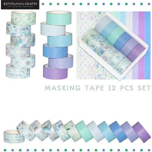 12Pcs Set Washi Tape School Supplies Masking Tape Stationery Gift Back To School Presented By Kevin&Sasa Crafts